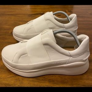 ❌SOLD❌UGG Leather Libu Slip On Sneaker Shoes White 1106621 Women’s